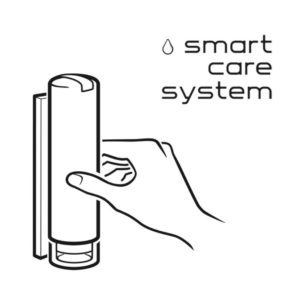 Support Mural Smart Care System Noir pour Flacon 300 ml