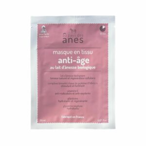 Masque anti-âge en tissu au Lait d’Ânesse Frais & Bio, 20 ml