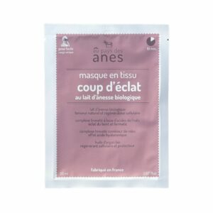 Masque Coup d’Eclat en tissu au Lait d’Ânesse Frais & Bio, 20 ml