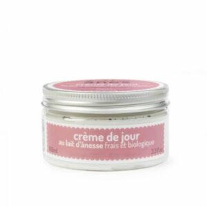 Crème de Jour au Lait d’Ânesse Frais & Bio, Fleur de Coton 100 ml