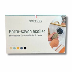 Coffret porte-savon écolier rotatif