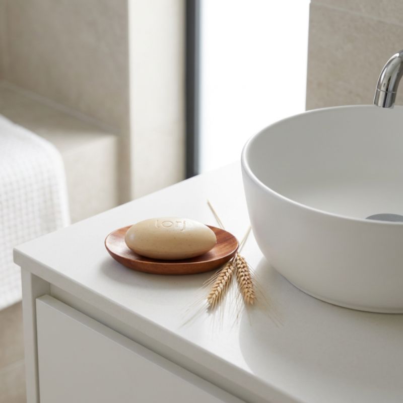 Porte-savon en bois de neem naturel pour savon solide 4