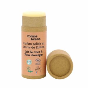 Parfum solide naturel Lait de Coco et Fleur d’Oranger Comme Avant 20 g