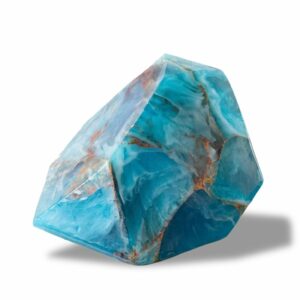 Savon pierre précieuse Agate Bleue SoapRocks® bleu et blanc
