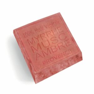 Savon Carré Végétal Myrrhe Musc Ambre Maître Savonitto 100 g